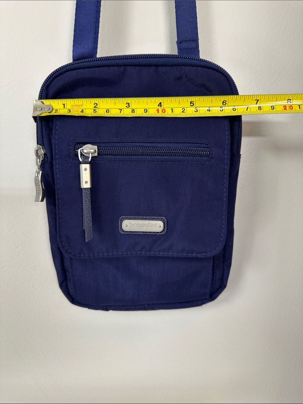 Baggallini Bag Crossbody Blue Purse RFID Nylon Polyester Zippered Pockets - Picture 7 of 10